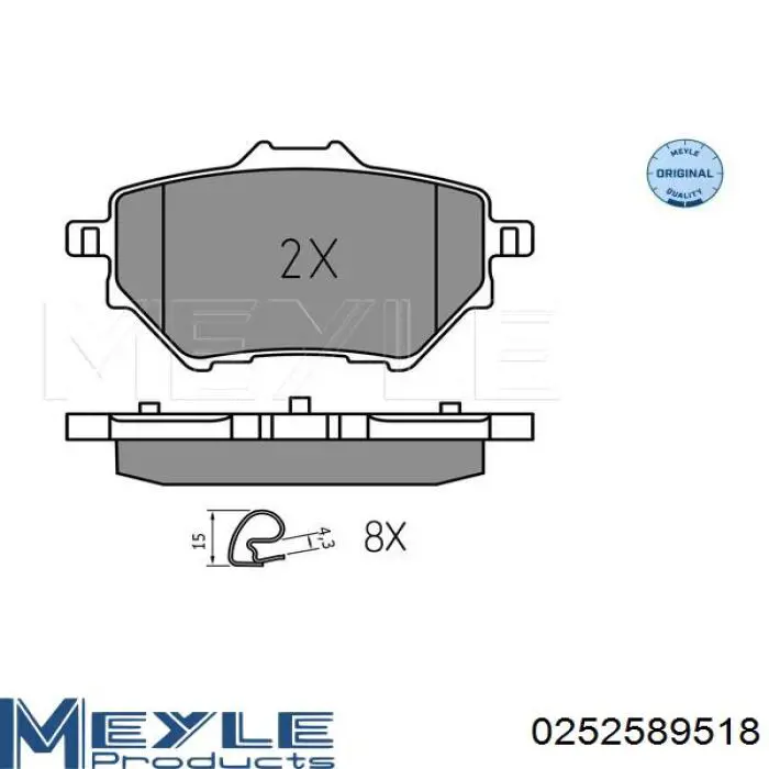 Передние тормозные колодки 302451 VALEO