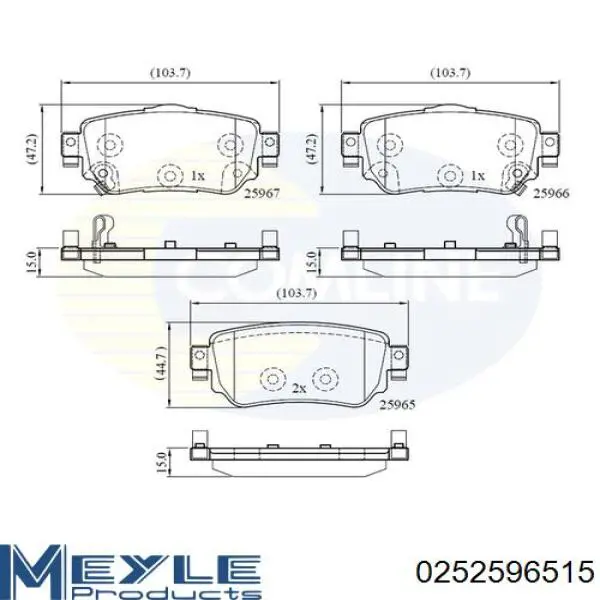 Купить JQ101353 Kamoka Колодки тормозные задние, дисковые