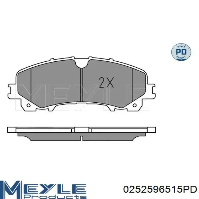 Колодки дисковые  Meyle 0252596515PD цена, от 27.65 USD