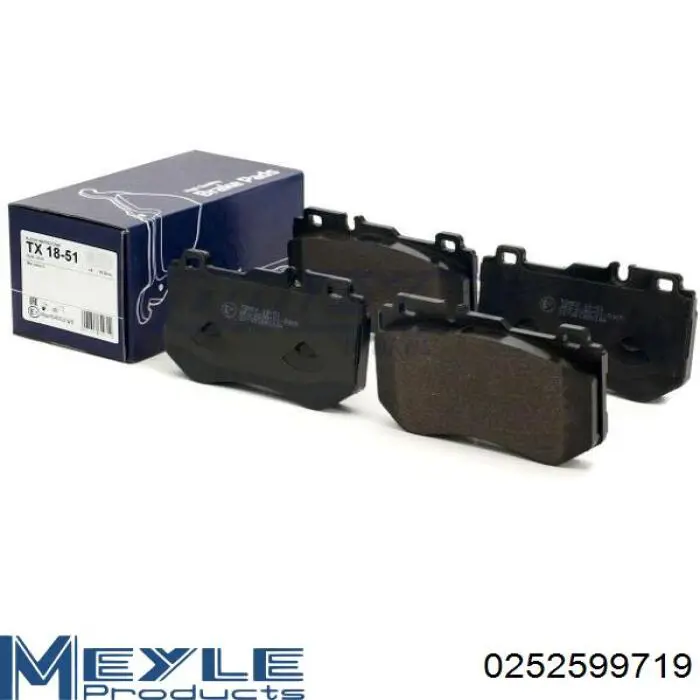 Передние тормозные колодки 252599719 Meyle