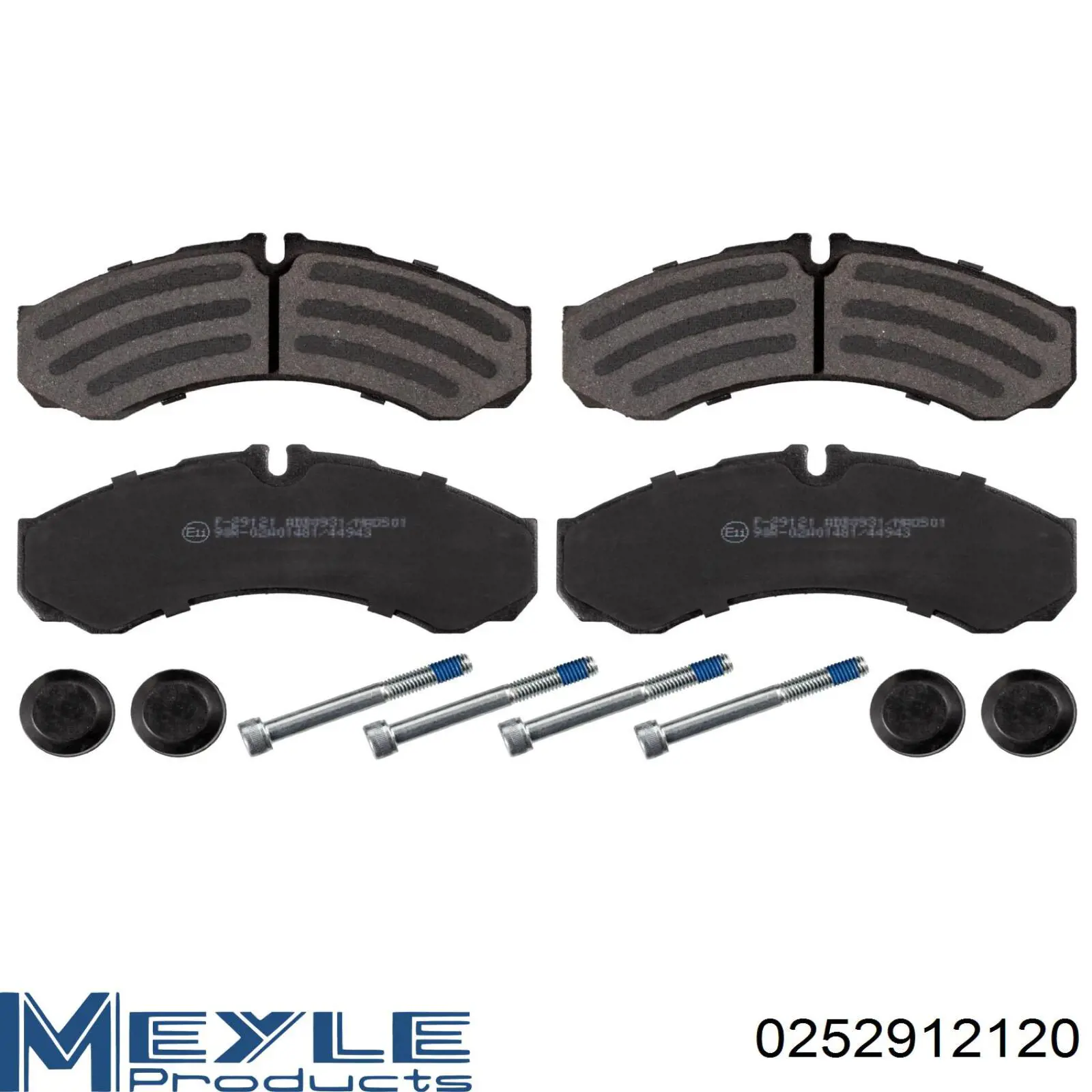 Задние тормозные колодки 2996535 Iveco