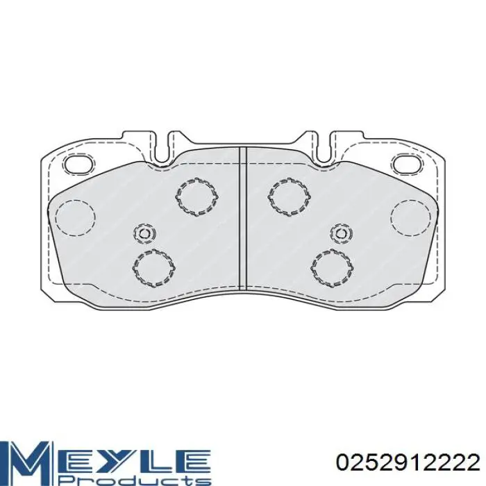 Купить 0252912222 Meyle Колодки тормозные