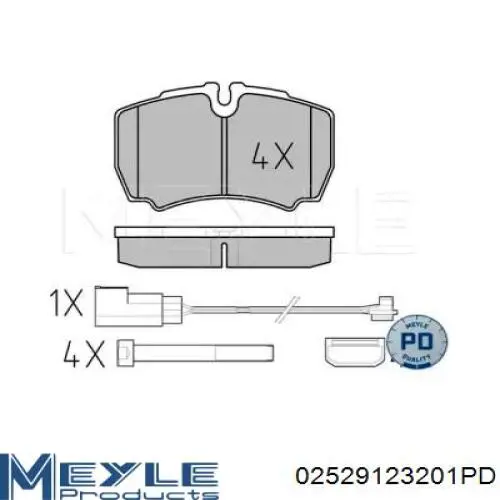 Колодки тормозные задние дисковые на Iveco Daily  IV 