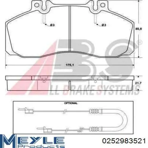 Колодки дисковые  Mercedes 34201520 цена, от 29.40 USD