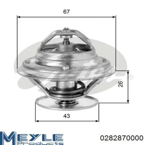 Термостат в корпусе Meyle 0282870000 цена, от 8.85 USD