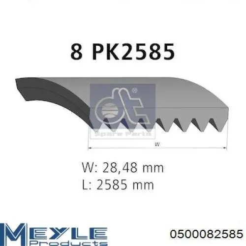 Клиновый ремень Mercedes A0109974692 цена, от 30.70 USD
