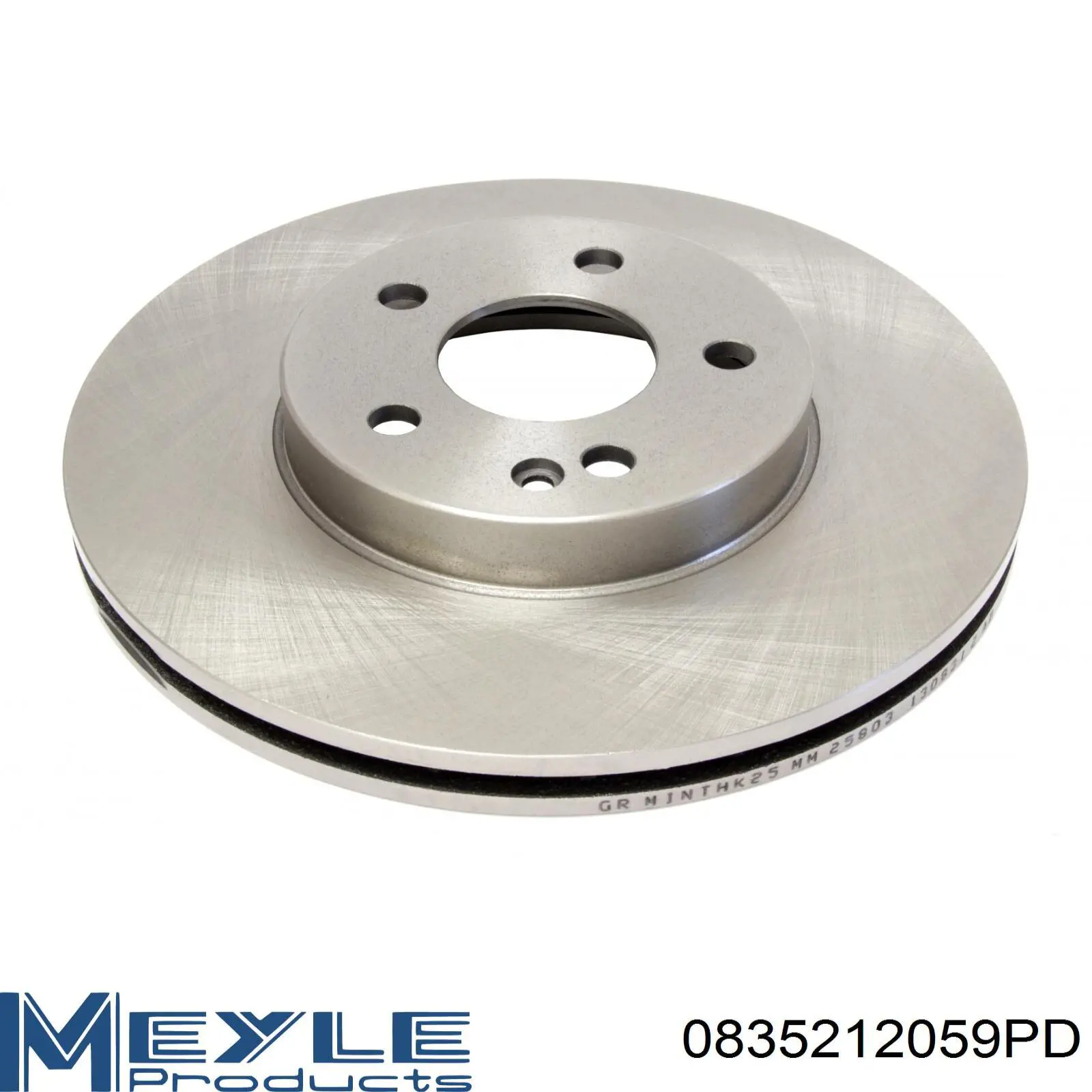 Передний тормозной диск Meyle 0835212059PD