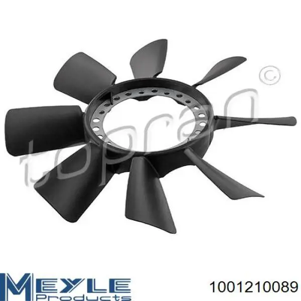 Rodete ventilador, refrigeración de motor 1001210089 Meyle