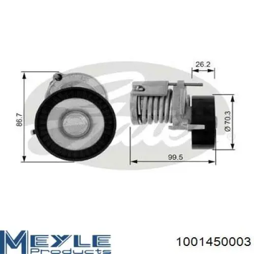 Натяжной ролик Starline RSX00026P цена, от 11.93 USD