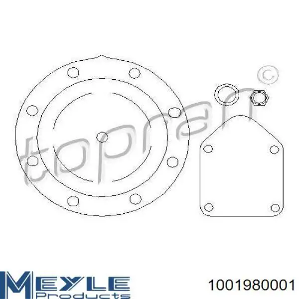 Прокладка вакуумного насоса Meyle 1001980001 цена, от 5.59 USD