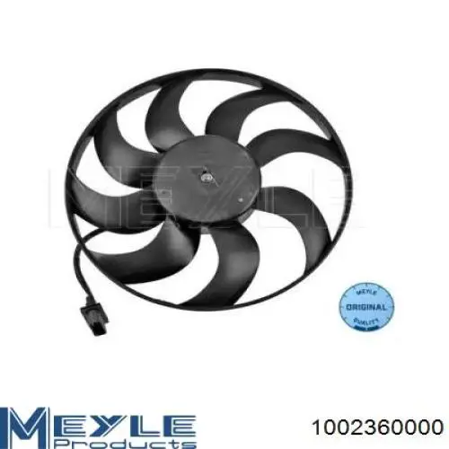 1002360000 Meyle электровентилятор охлаждения в сборе (мотор+крыльчатка)