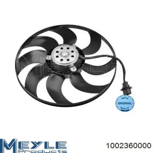 Ventilador (rodete +motor) refrigeración del motor con electromotor completo 1002360000 Meyle