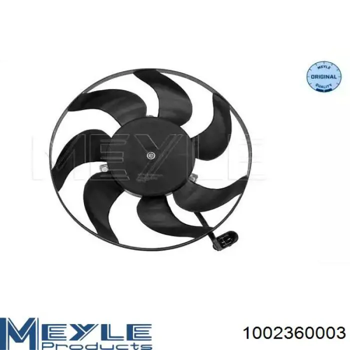 100 236 0003 Meyle электровентилятор охлаждения в сборе (мотор+крыльчатка правый)