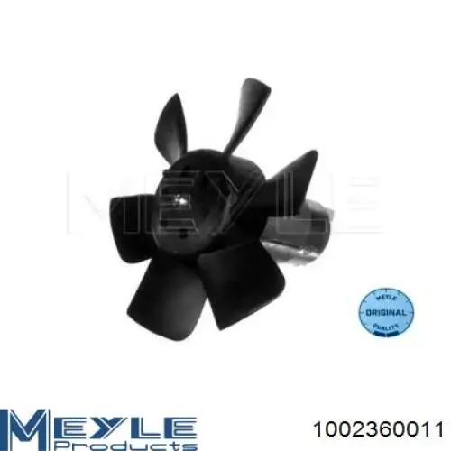 1002360011 Meyle электровентилятор охлаждения в сборе (мотор+крыльчатка)