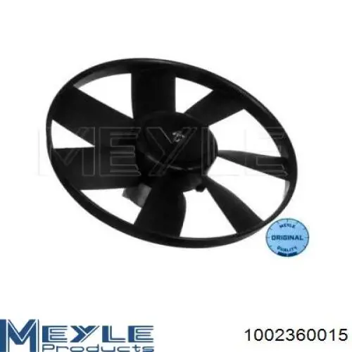 1002360015 Meyle электровентилятор охлаждения в сборе (мотор+крыльчатка)