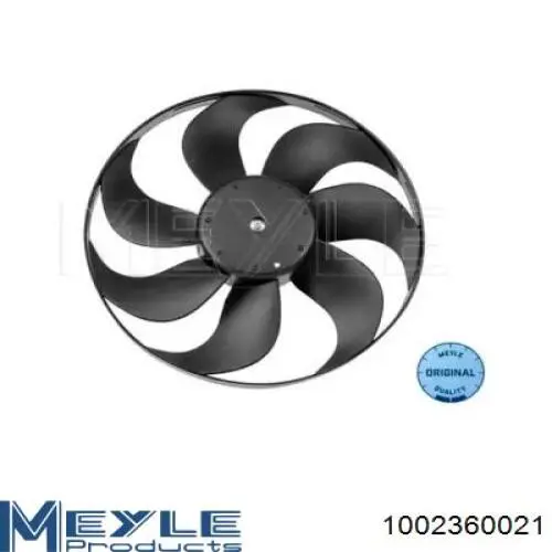 1002360021 Meyle электровентилятор охлаждения в сборе (мотор+крыльчатка)