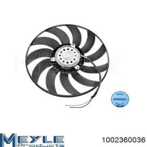 Ventilador (rodete +motor) refrigeración del motor con electromotor, izquierdo 1002360036 Meyle
