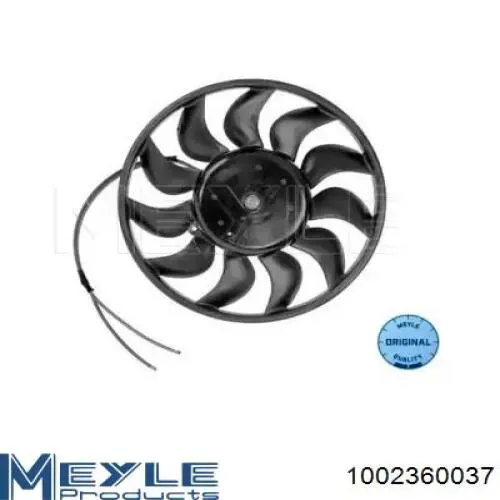 1002360037 Meyle вентилятор (крыльчатка радиатора охлаждения)
