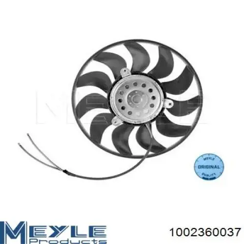 Rodete ventilador, refrigeración de motor 1002360037 Meyle