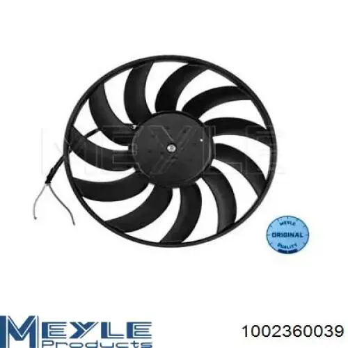Вентилятор (крыльчатка) радиатора охлаждения левый Meyle 1002360039
