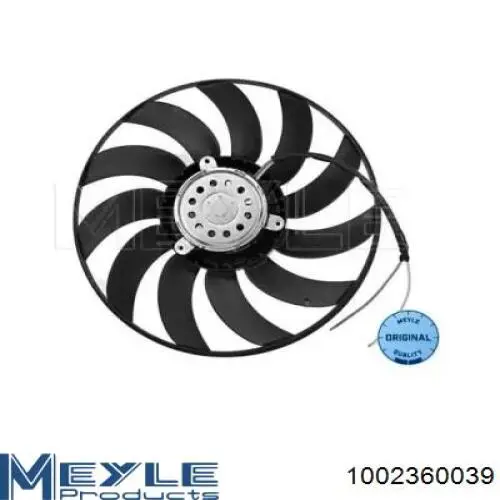 Rodete ventilador, refrigeración de motor izquierdo 1002360039 Meyle