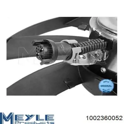 Ventilador (rodete +motor) refrigeración del motor con electromotor derecho 1002360052 Meyle