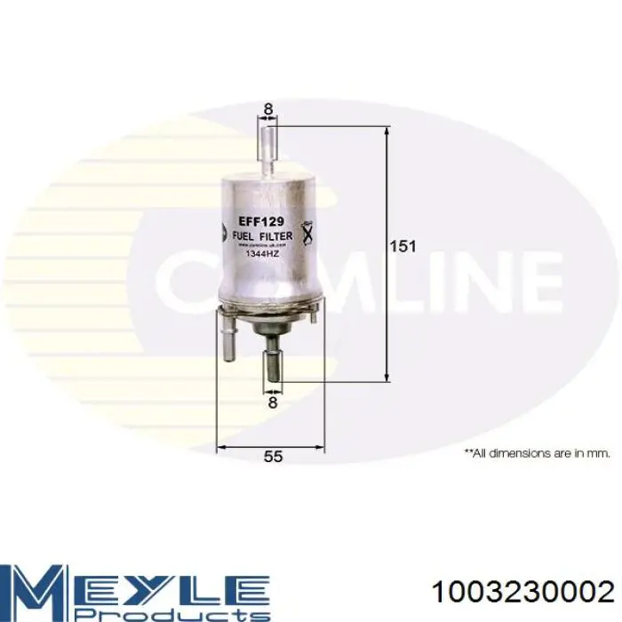 1003230002 Meyle топливный фильтр