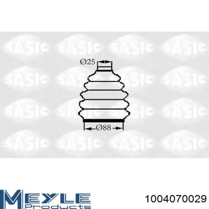 Пыльник наружной гранаты, задней полуоси Meyle 1004070029 цена, от 4.62 USD