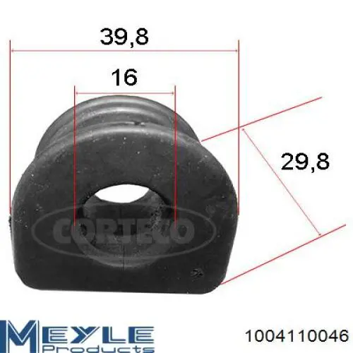 Втулка переднего стабилизатора Maxgear 722403 цена, от 4.52 USD
