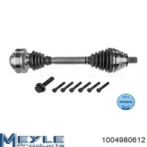 Привод передний левый Meyle 1004980612 цена, от 25.34 USD
