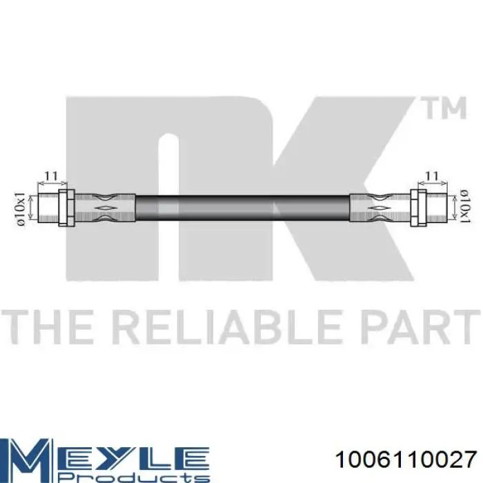 Шланг тормозной передний K&K FT4600 цена, от 4.76 USD