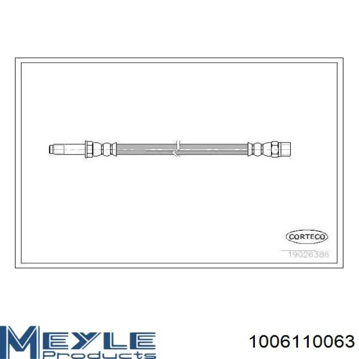 Тормозной шланг задний VAG 7M0611775C цена, от 3.79 USD