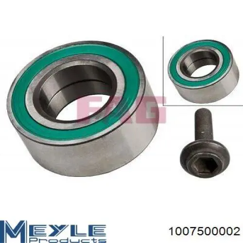 Подшипник задней ступицы 192702 Metelli