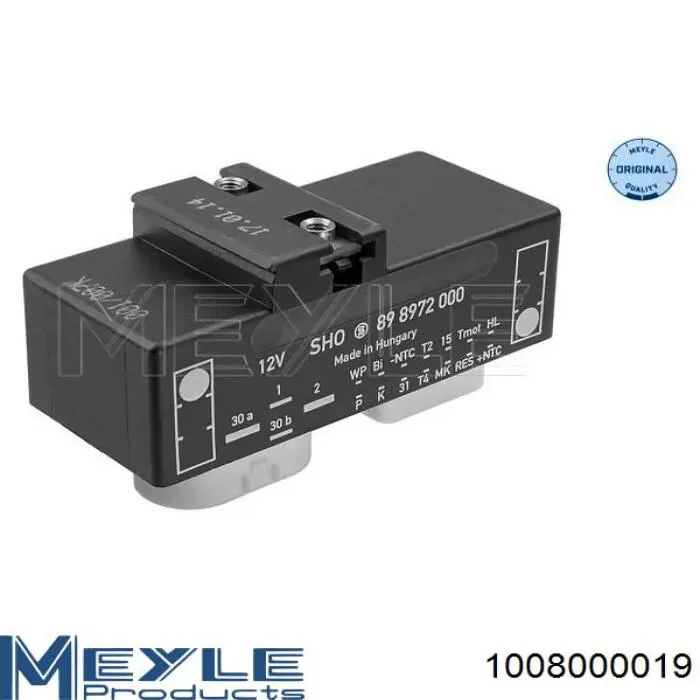 1008000019 Meyle регулятор оборотов вентилятора охлаждения (блок управления)