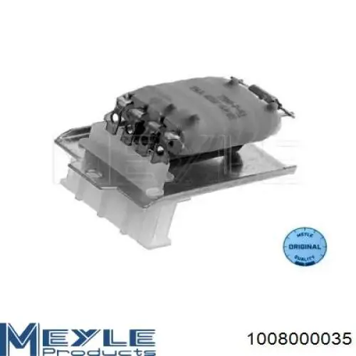 Резистор (сопротивление) вентилятора печки (отопителя салона) MEYLE 1008000035