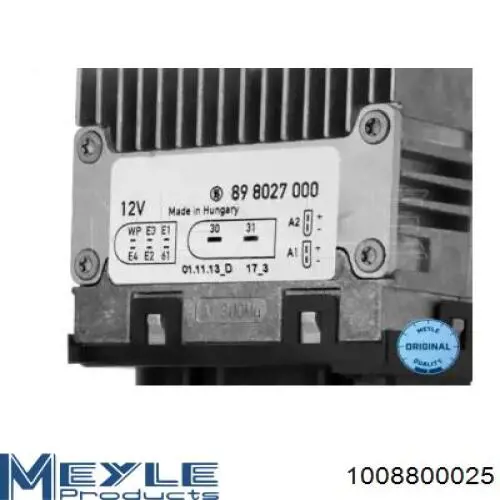 Регулятор оборотов вентилятора охлаждения (блок управления) Meyle 1008800025