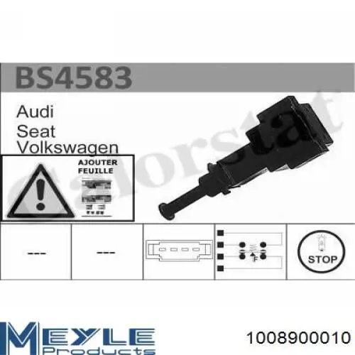 Лягушка Autotechteile 945028 цена, от 7.43 USD