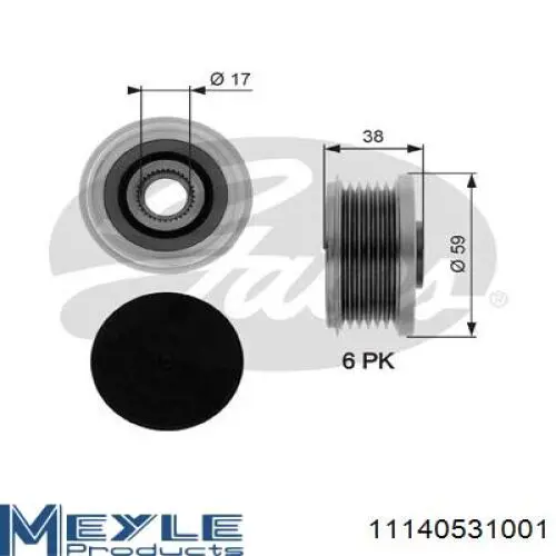 Инерционный шкив Continental/Siemens AP9023 цена, от 30.27 USD
