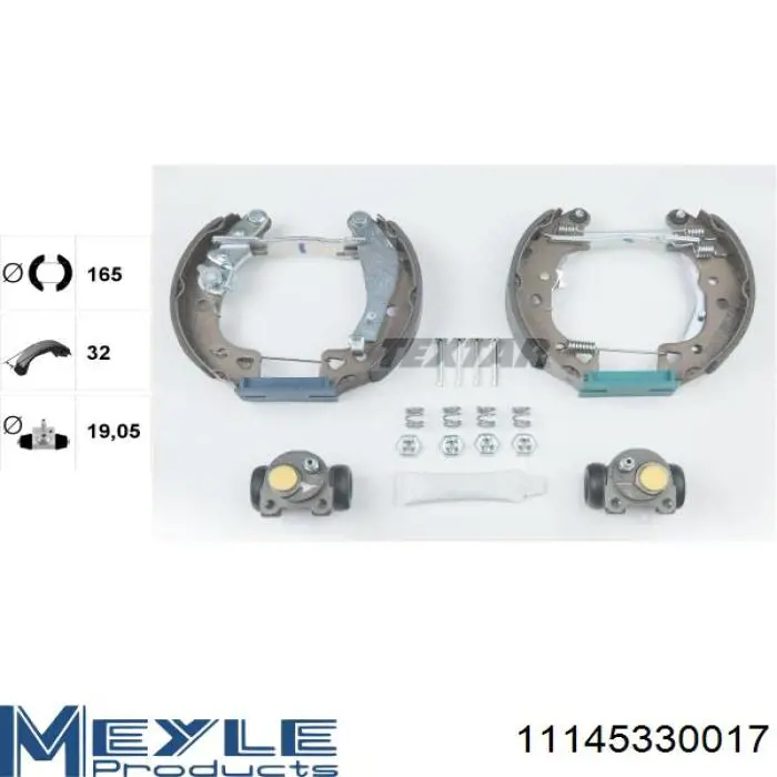 LPR04940 LPR Барабанные тормозные колодки