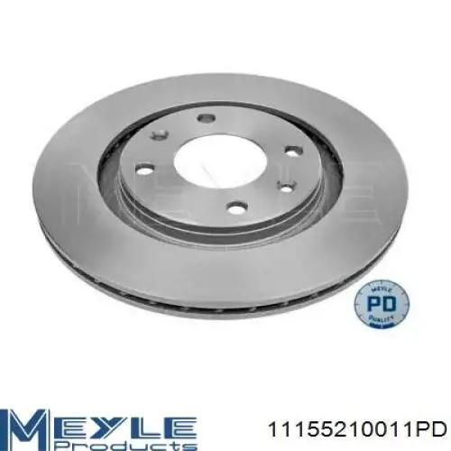 Передние тормозные диски 11155210011PD Meyle