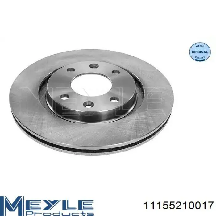 11-15 521 0017 Meyle диск тормозной передний