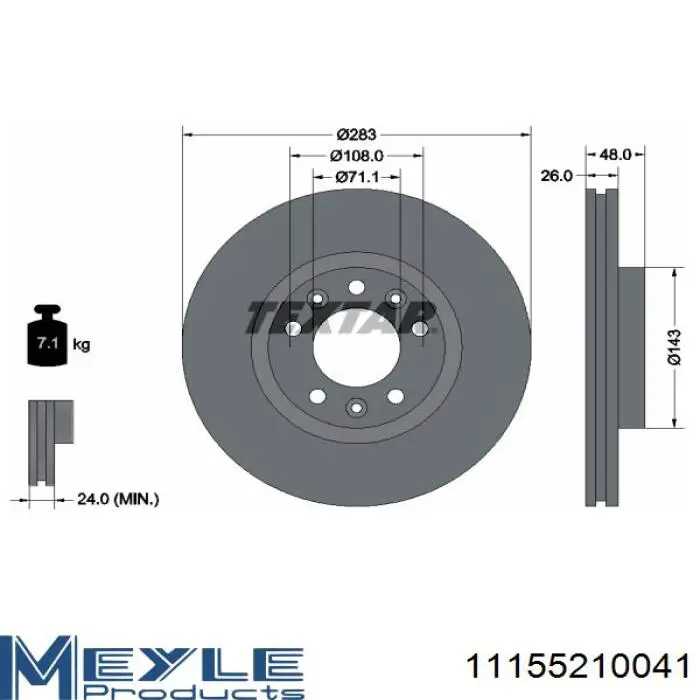 Тормоз дисковый передний Daco 600606 цена, от 44.55 USD