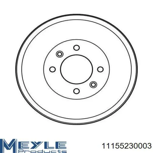 Тормозной барабан 190836 Maxgear
