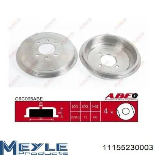 Задний барабан Maxgear 190836