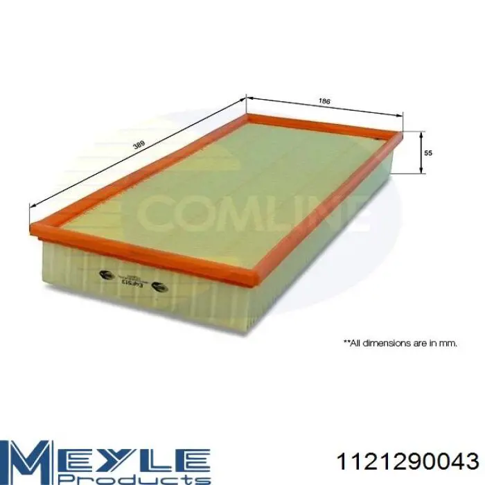 Воздушный фильтр 1121290043 Meyle