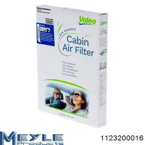 Воздушный фильтр салона Meyle 1123200016