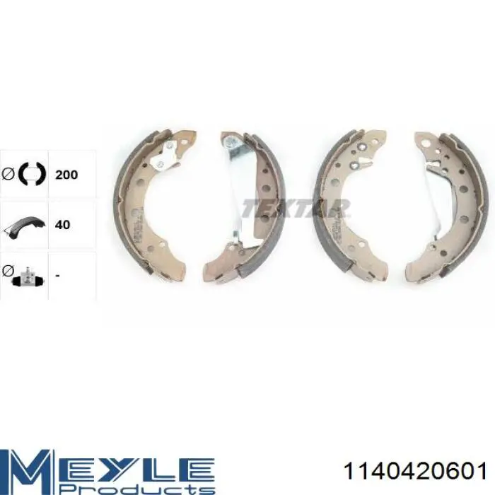 Купить 986487536 Bosch Задние барабанные тормозные колодки