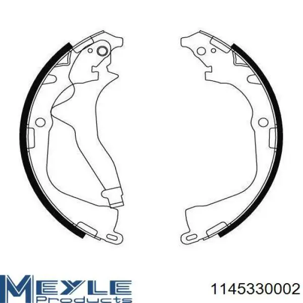 Купить 362600J Jurid/Bendix Задние барабанные тормозные колодки