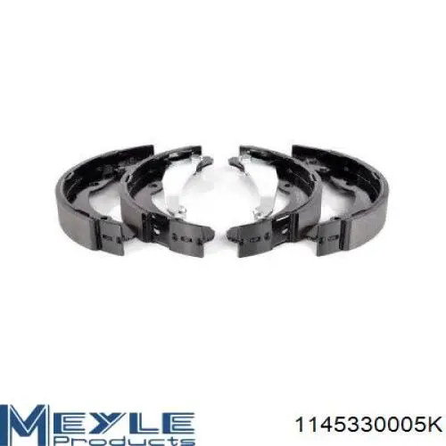 Купить 1J0609528 VAG Задние барабанные тормозные колодки