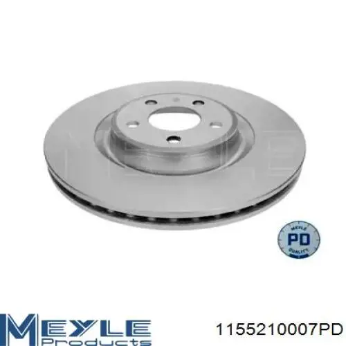 1155210007PD Meyle диск тормозной передний